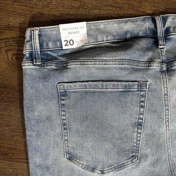 NWT LANE BRYANT Signature Fit Boot Cut MidRise Jeans sz 20 - Picture 6 of 9